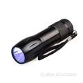 Torcia in alluminio Blacklight UV Torch Torcia